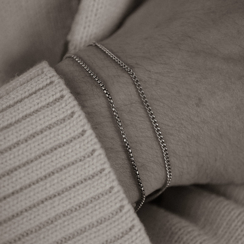 Minimalistisches Herrenarmband aus 925 Sterling Silber feines Design und langlebig Sprezzi Fashion