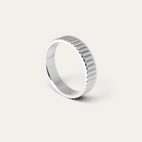 Bague Bande 925 Argent & Or [Linear]