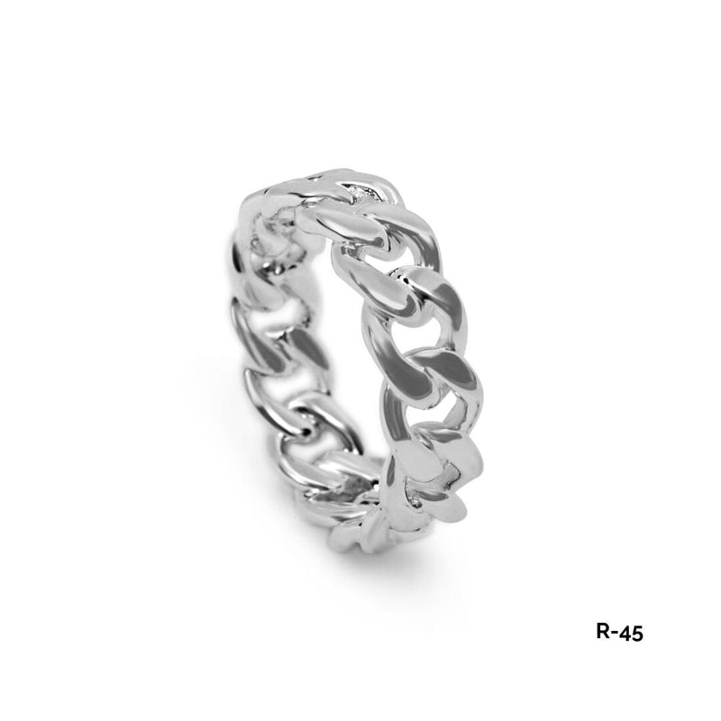 R 45 Ring aus 925 Silber mit modernem Design fein verarbeitet und handgefertigt Sprezzi Fashion