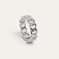 Bague 925 Argent & Or [Cuban]