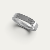 Bague Bande 925 Argent & Or [Lines]