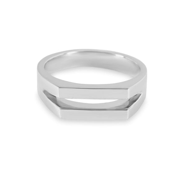 Handgefertigter Ring Split aus 925 Sterling Silber minimalistisch elegant und zeitlos stilvoll Sprezzi Fashion
