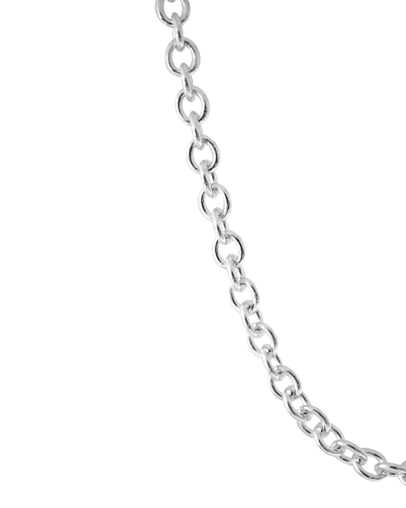 Verstellbare Rolo Chain Silberkette für Herren inklusive Karabiner Verschluss Sprezzi Fashion