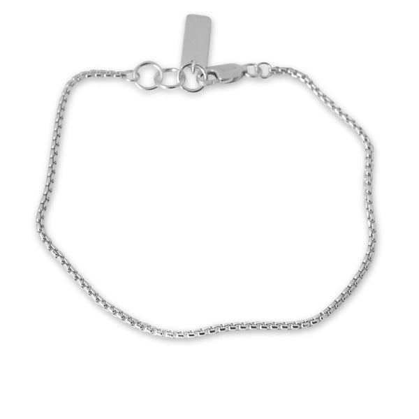 Hochwertiges 925 Silber Box Armband dünn und stilvoll Sprezzi Fashion