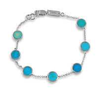 Silber Armband Männer mit Türkis Edelstein minimalistisch Herrenarmband Sprezzi Fashion