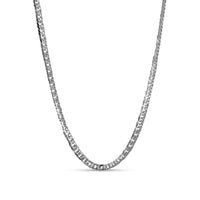 Feine Cuban Chain Halskette aus 925 Sterling Silber mit edlem Glanz im modernen Streetwear Stil Sprezzi Fashion
