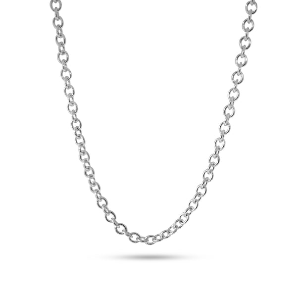 Herren Rolo Chain Halskette aus 925 Silber handgefertigt im Streetwear Stil Sprezzi Fashion