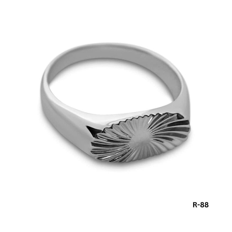 Herren Siegelring aus echtem Silber mit glaenzender polierter Oberflaeche Sprezzi Fashion