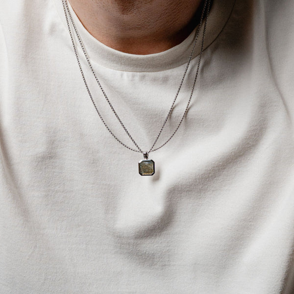 Collier Argent Massif 925 - Maille Chaîne Créateur Style Moderniste, Occasion