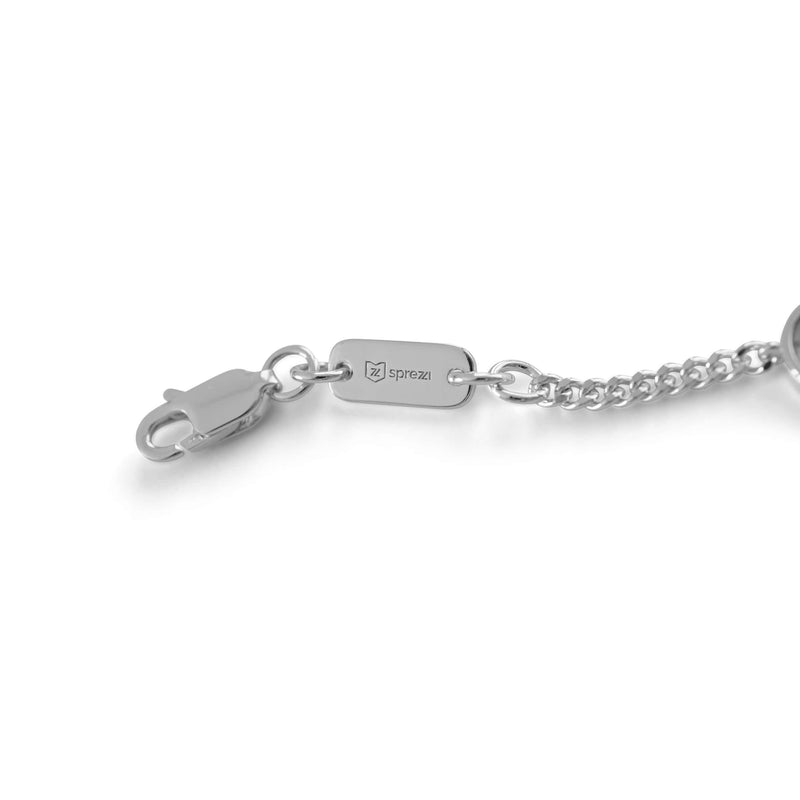 Herren Silber Armband mit Sprezzi Logo Gravur am Verschluss Sprezzi Fashion