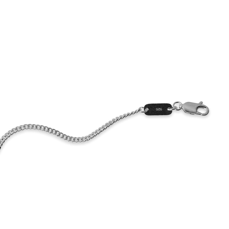 Stylishes Small Curb Silver Bracelet für Herren gefertigt aus echtem 925 Sterling Silver mit dezenter 925 Gravur für authentische Qualität Sprezzi Fashion