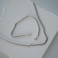 Herren Snake Chain und Bracelet Set aus 925 Sterling Silber mit eleganter polierter Oberflaeche Sprezzi Fashion