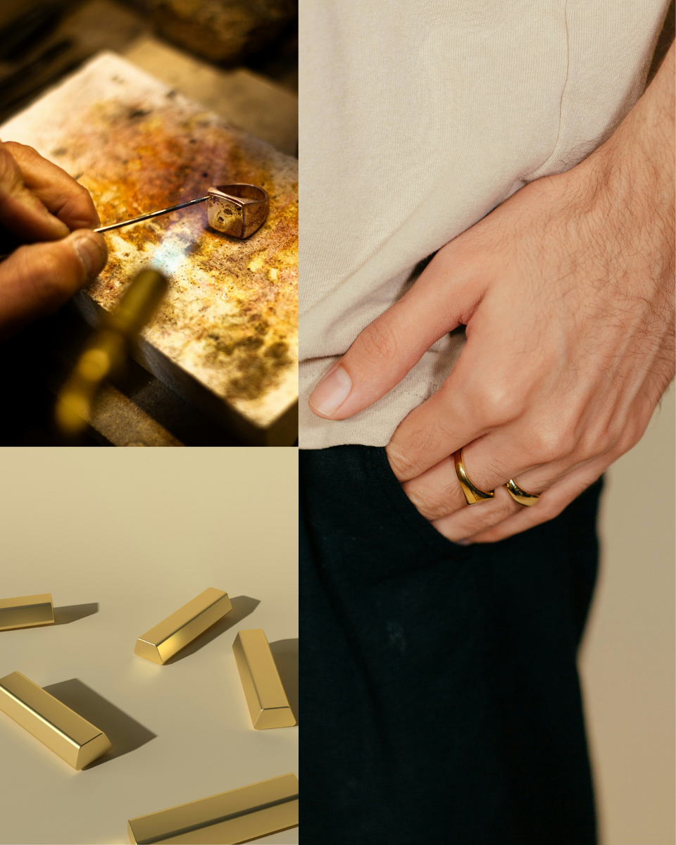 Goldene Ringe für Männer