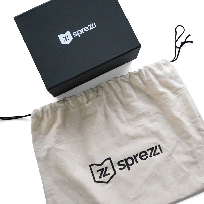 Praktischer Sprezzi Schmuck Organizer mit Box und Tasche aus Leder handgefertigt stilvoll für Reisen und Zuhause Sprezzi Fashion