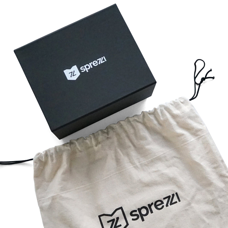 Handgefertigte Leder Schmuckbox und Schmuckbeutel von Sprezzi ideal für sicheren Schutz von Ohrringen Ringen und Ketten Sprezzi Fashion