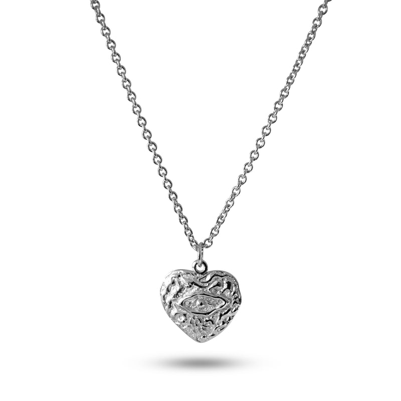 Elegante Herren Halskette aus 925 Sterling Silver mit Eye Anhänger handgefertigt Sprezzi Fashion