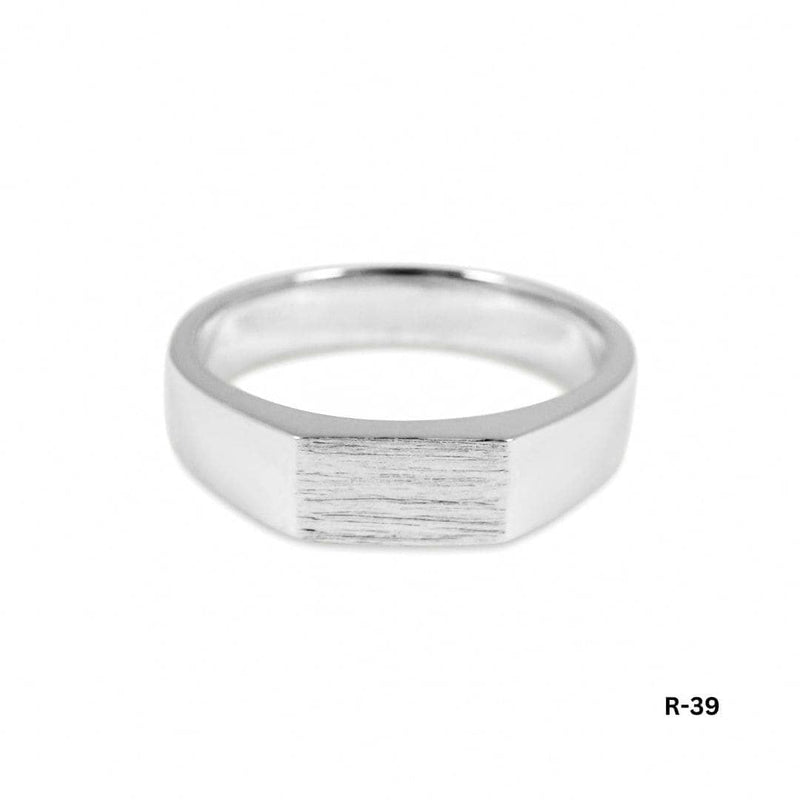 Strukturierter Herren Silberring aus 925 Sterling Silber mit feinem Design Sprezzi Fashion