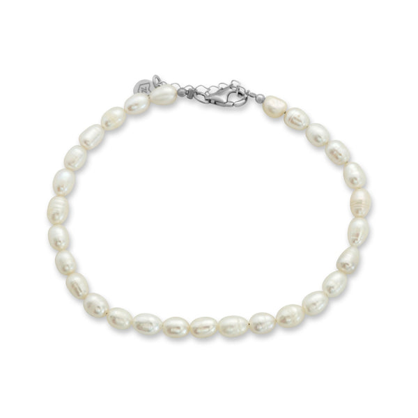 Elegantes Armband mit echten Süßwasser Perlen handgefertigt mit schlichtem und edlem Design perfekt für jeden Anlass Sprezzi Fashion