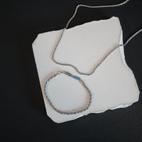 Handgefertigtes Zopf Armband und Halskette Set für Herren aus 925 Silber robust und stilvoll Sprezzi Fashion