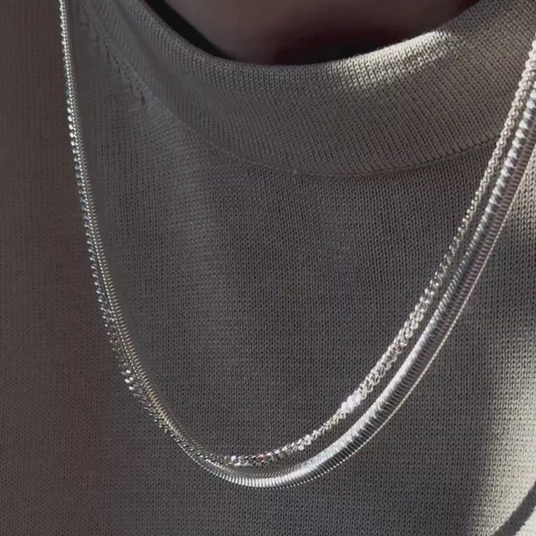 925 Sterling Silber Panzerkette Curb Style minimalistisch verstellbare Laenge fuer den Alltag Sprezzi Fashion