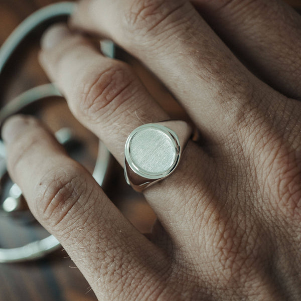 Silber Ring für Männer aus 925 Sterling Silver minimalistisch Sprezzi Fashion