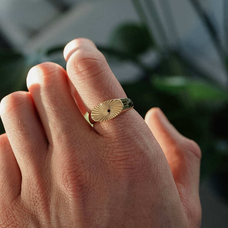 Männer Ring aus Gold minimalistisch Sprezzi Fashion