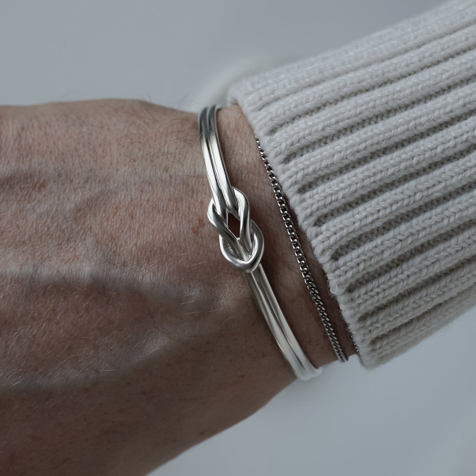 [ジュエッテ] ノット バングル silber-armreif-knot-armreifen-