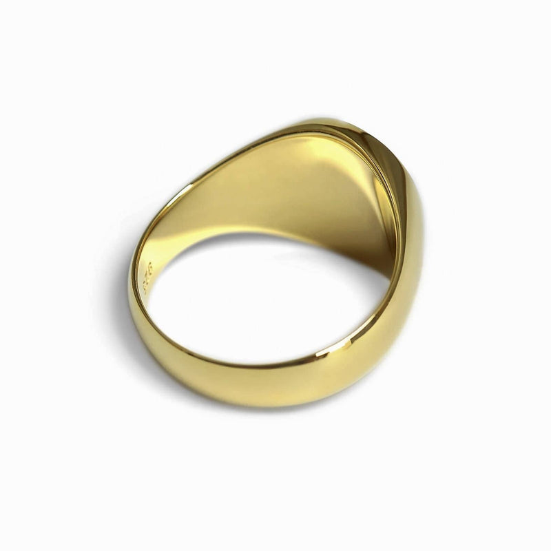 Hochwertiger 18k vergoldeter Ring für Männer aus 925 Sterling Silber Sprezzi Fashion