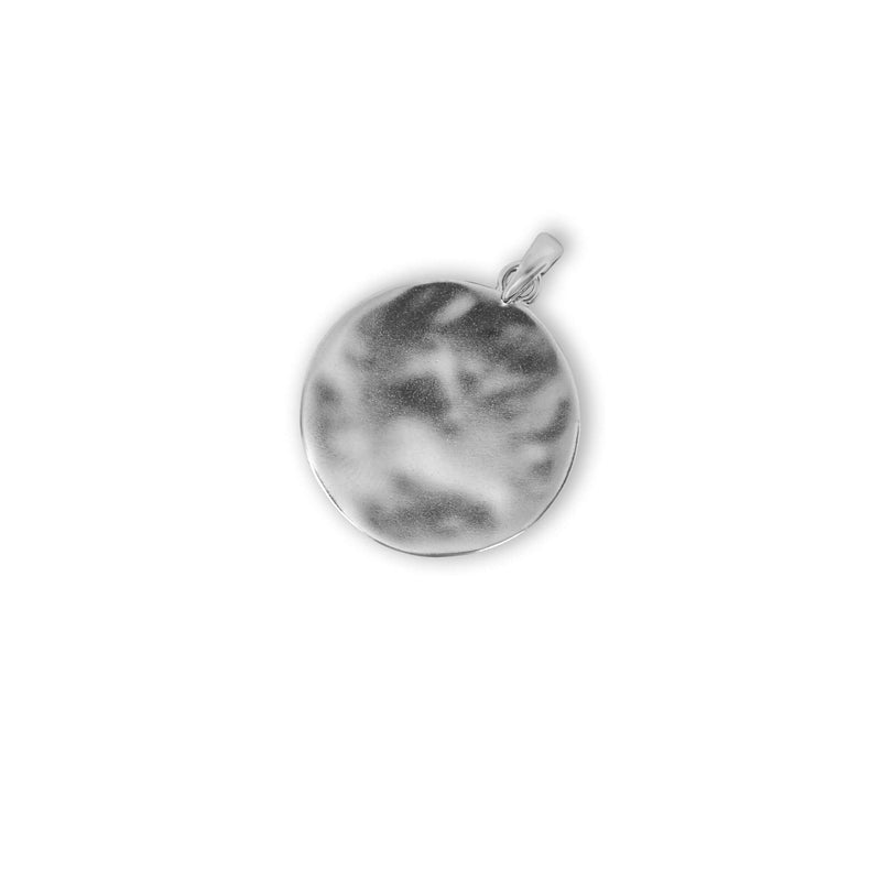 Moderne 925 Sterling Silber Halskette mit Hammered Anhaenger speziell fuer Herren entworfen Sprezzi Fashion