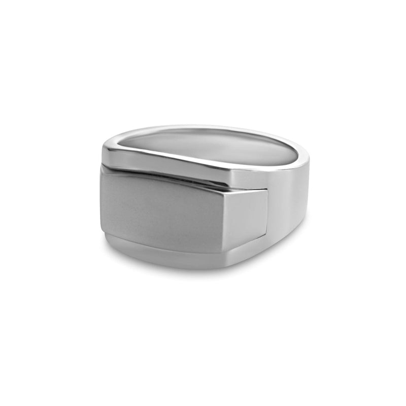 925 Sterling Silber Edgy Ring handgefertigt minimalistisch stilvoll elegant fuer Herren Sprezzi Fashion