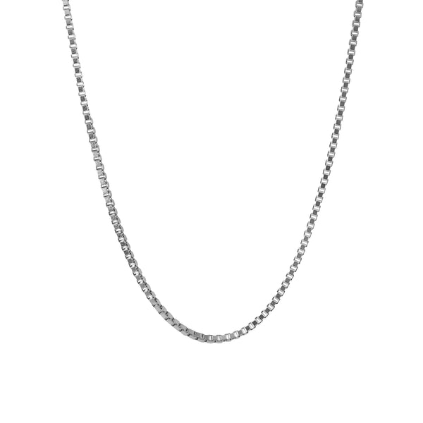 Handgefertigte 925 Sterling Silber Kette mit großen Box Gliedern im minimalistischen Design ideal für jeden Anlass Sprezzi Fashion