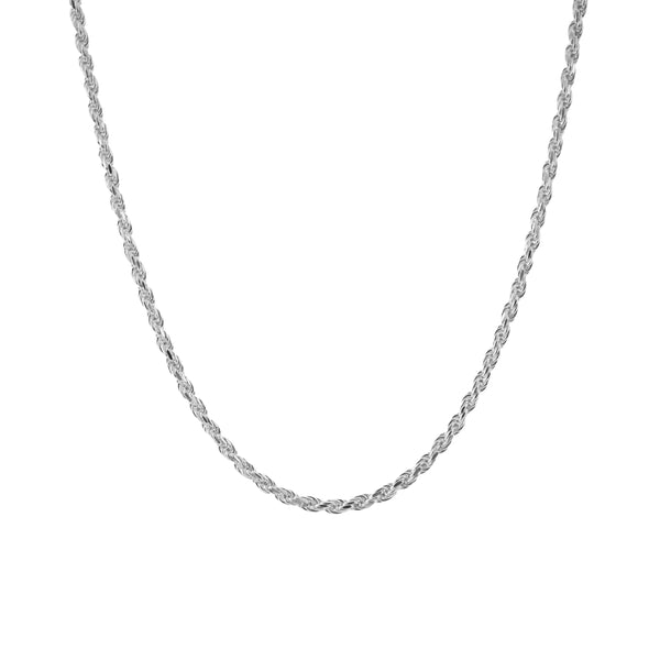 Handgefertigte 925 Sterling Silver Rope Halskette für Herren modern und stilvoll Sprezzi Fashion
