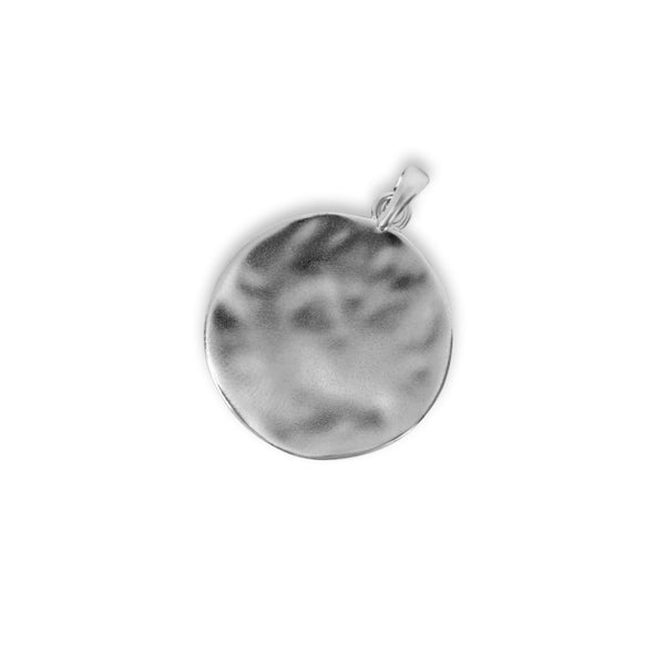 Pendentifs de colliers en argent sterling 925 martelé Sprezzi Fashion