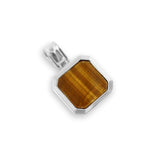 925 Silver Ketten Anhänger [Tiger Eye] Halsketten Sprezzi Brown 925 Silber 