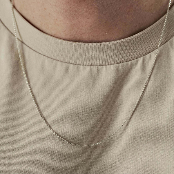925 Sterling Silver Chain Necklace [Belcher] Halsketten Sprezzi 