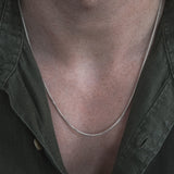 925 Sterling Silver Kette [Big Boxes] Halsketten Sprezzi 