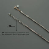925 Sterling Silver Kette [Big Boxes] Halsketten Sprezzi 