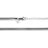 925 Sterling Silver Kette [Snake] Halsketten Sprezzi 