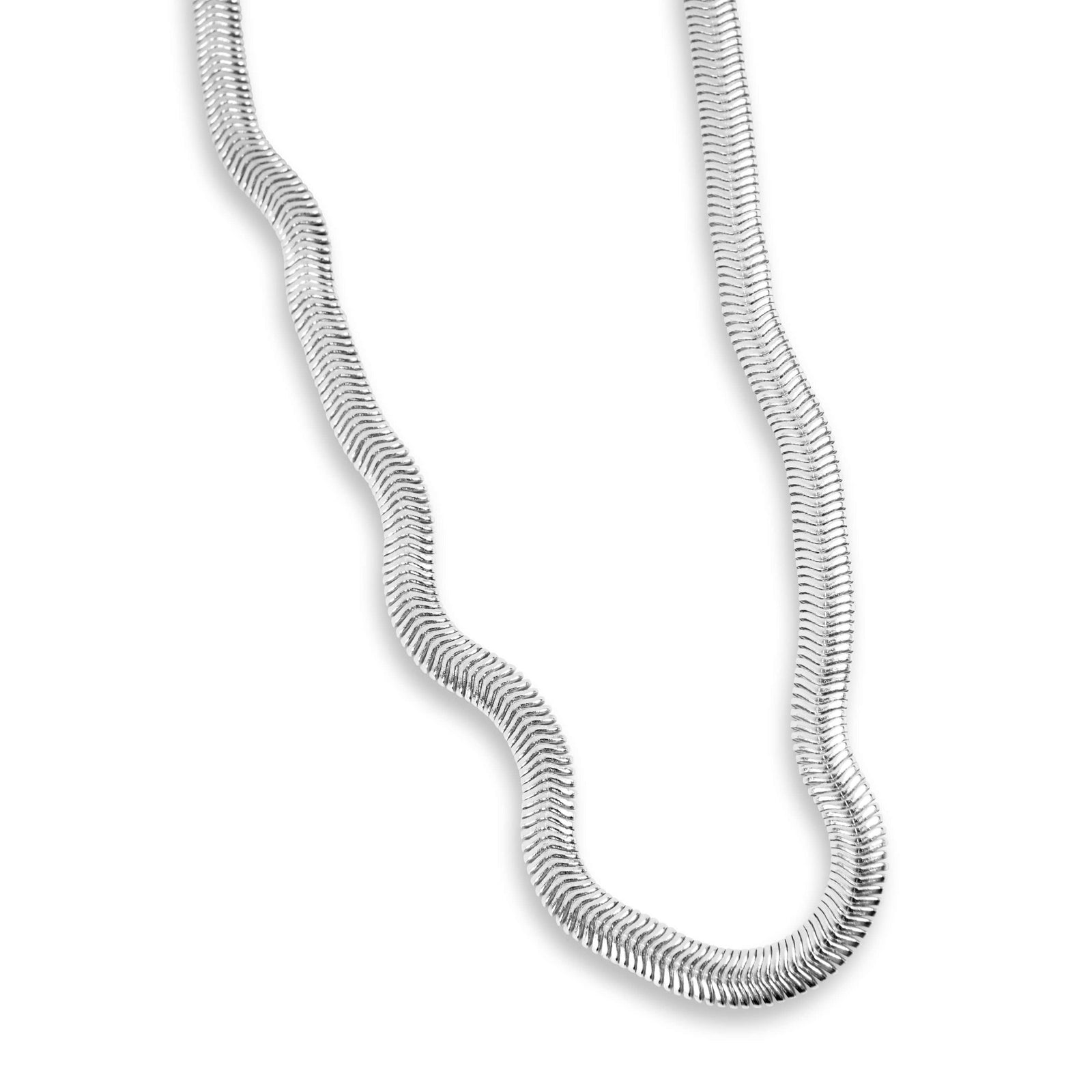 Snake necklace sterling silver hotsell