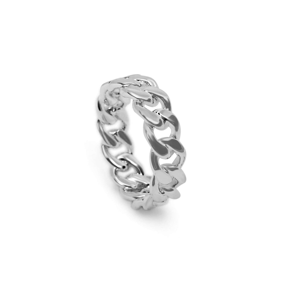 Recycelter Gold 4mm Breiter Gehämmerter Ring Massives 9ct