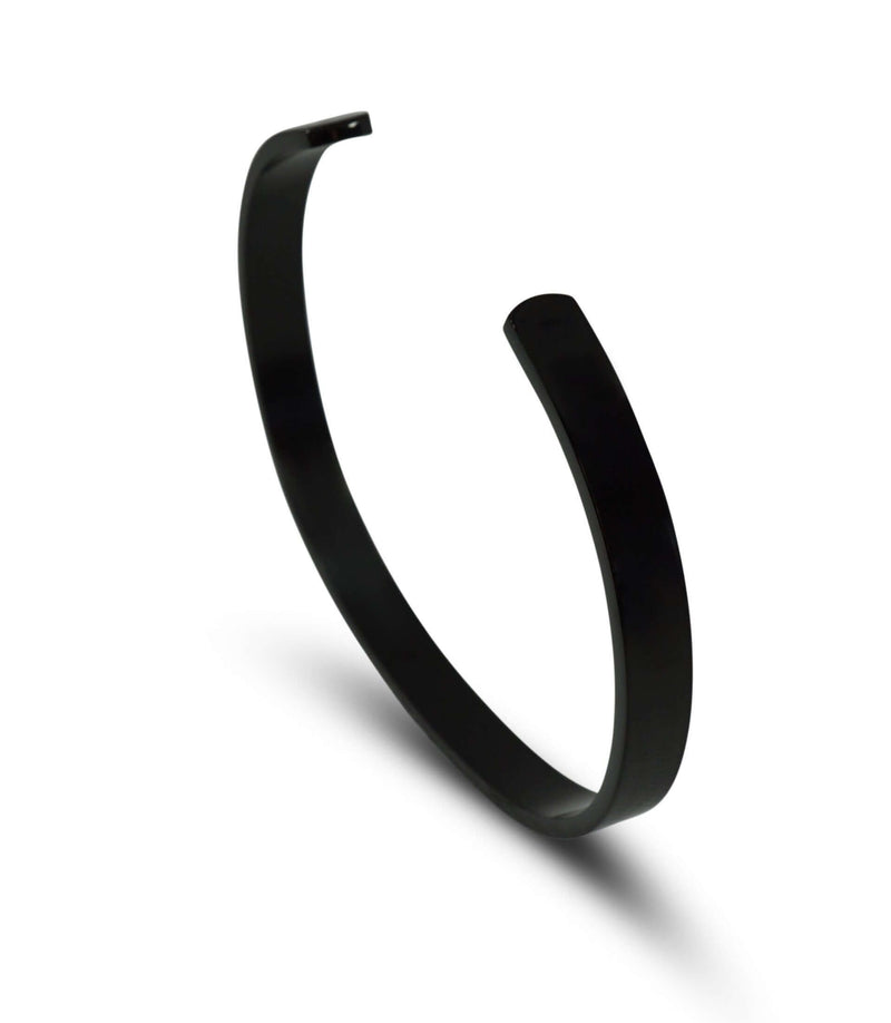 Edelstahl Armreifen Set in Schwarz mit robustem Material und modernem Design für einen edlen Look Sprezzi Fashion