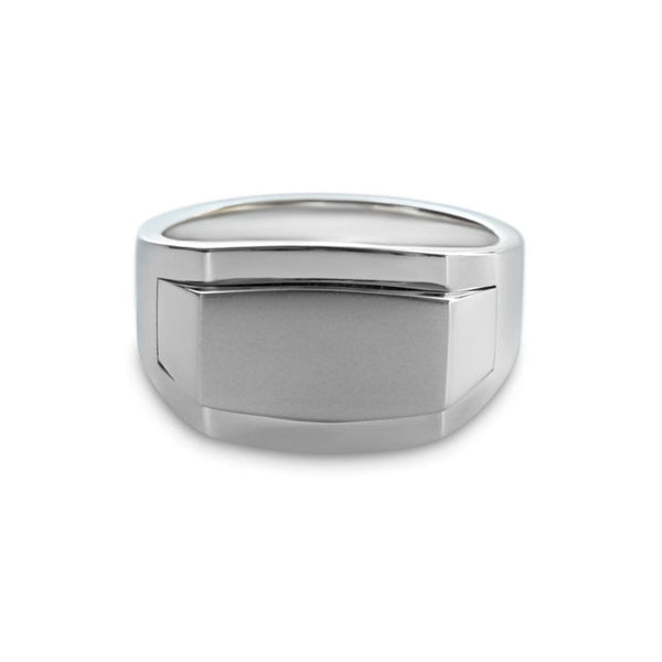 Handgefertigter Edgy Ring aus 925 Sterling Silber minimalistisch elegant stilvoll fuer Herren Sprezzi Fashion