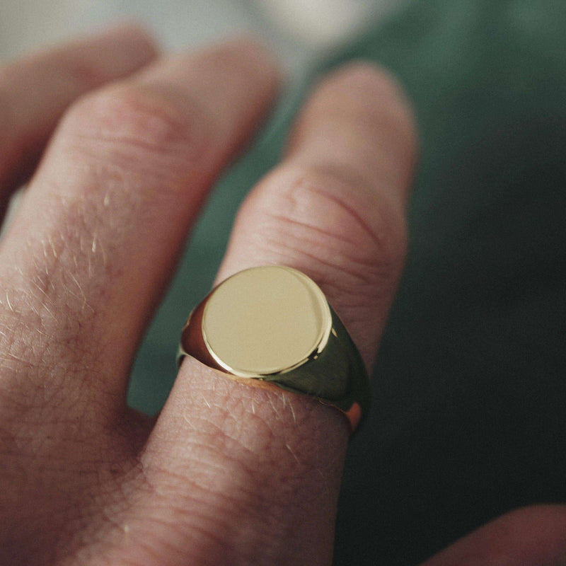 Anello Oro 9kt Argento 925 Regolabile Uomo Donna Anello In Argento Sterling 925 Con Moneta Sovrana In Oro Giallo 9kt - Tutte Le Taglie, Stile Sigillo Anello Moneta Sovrana Oro - Foto 11