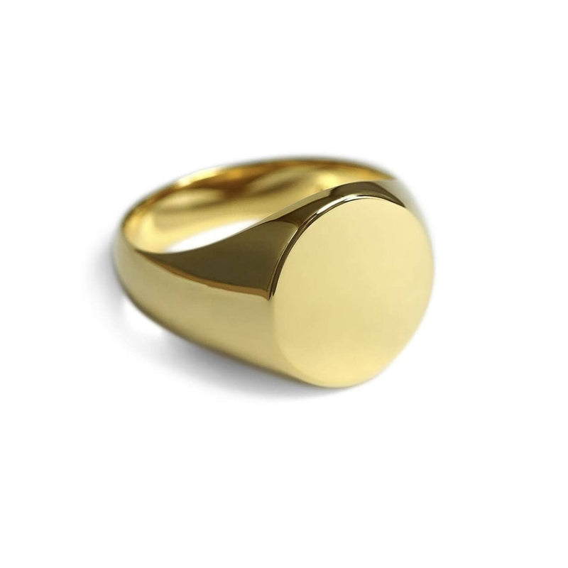 Goldener Siegelring für Männer mit 18k Vergoldung und elegantem Design Sprezzi Fashion