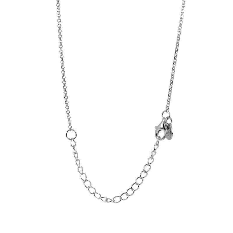 Handgemachte Hammered Necklace aus 925 Sterling Silber im minimalistischen Stil fuer Damen und Herren Sprezzi Fashion