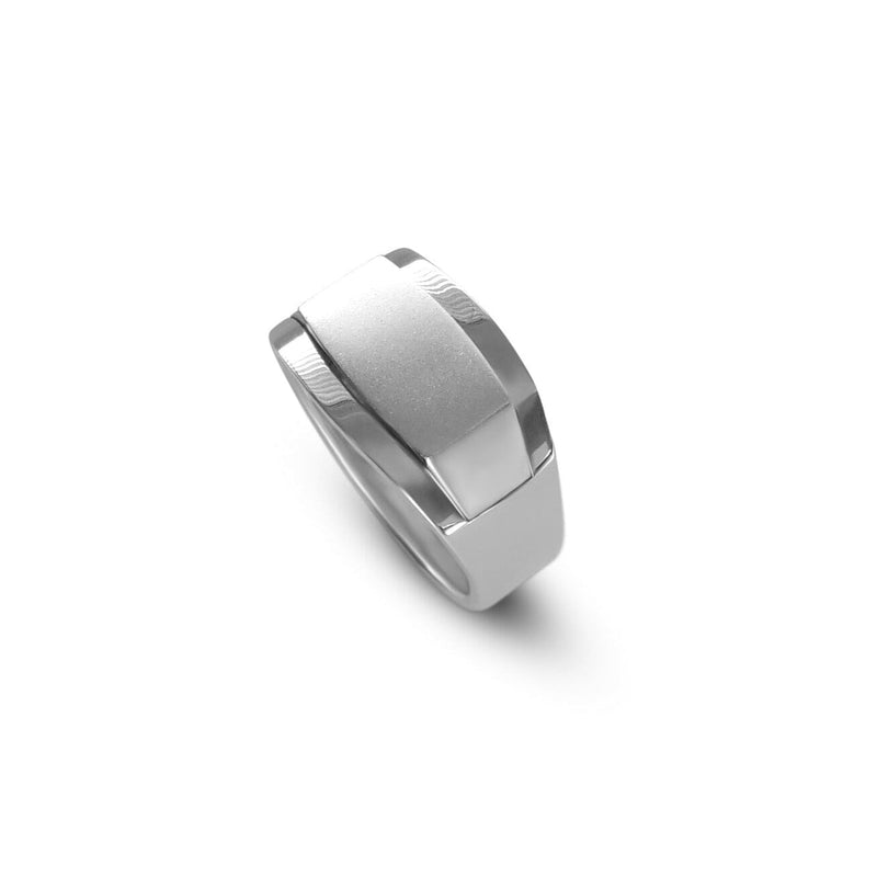 Handgefertigter Silber Edgy Ring 925 Sterling minimalistisch elegant robust fuer Maenner Sprezzi Fashion