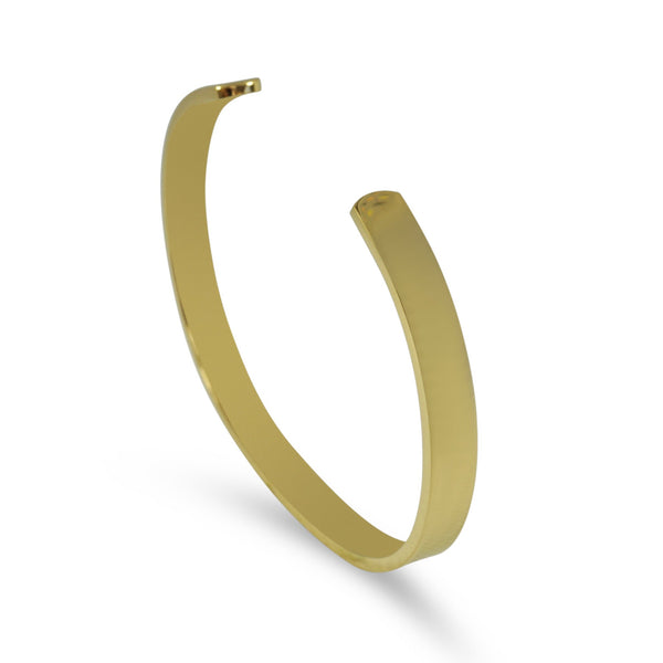 Herren Armreif in Gold aus Edelstahl modernes Design fuer taeglichen Stil Sprezzi Fashion