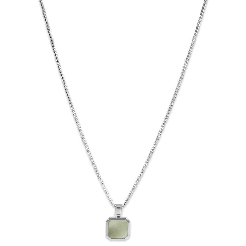 Halskette fuer Maenner aus 925 Sterling Silver mit Edelstein Anhaenger elegantes Schmuckstueck Sprezzi Fashion