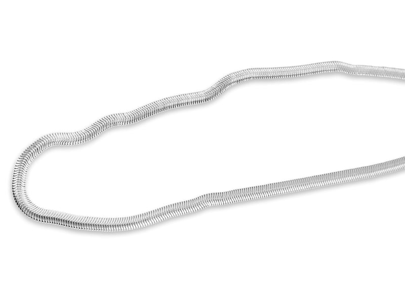 Klassische Snake Halskette fuer Herren aus Silber elegant und hochwertig Sprezzi Fashion