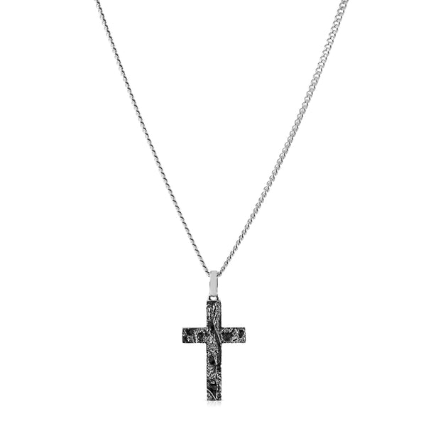 925 Silber Halsketten Set mit Kreuz Anhänger und Snake Kette robust einstellbar elegant und langlebig Sprezzi Fashion